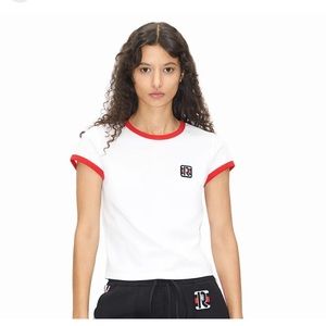 NWT, H&M Rabanne Applique Tee Shirt Size S